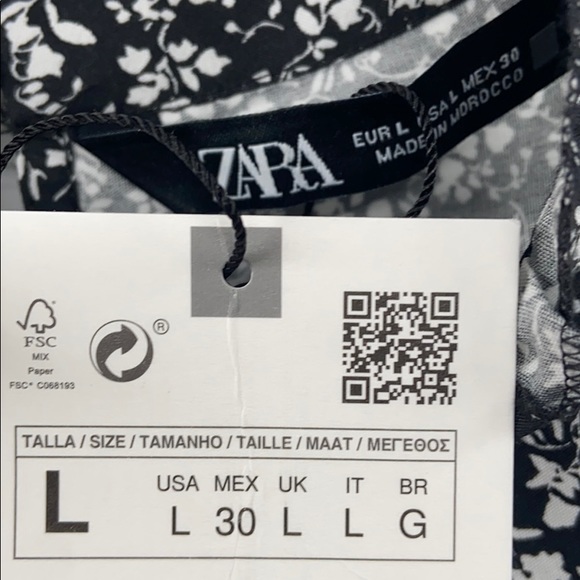 Zara high colored floral poplin dress - Picture 8 of 16